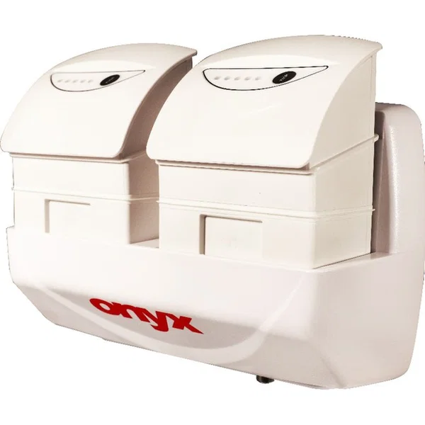 Onyx 2-slot Charger with 100W DC Output - 3.50 Hour Charging - 120 V AC, 230 V AC Input - 5 V DC, 12 V DC, 19 V DC, 24 V DC Output - Input connectors: USB - Supports 2 Batteries