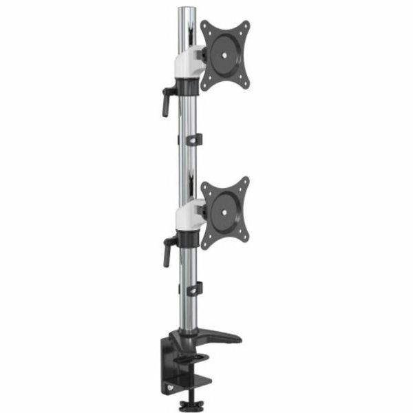 Amer Mounts - Dual Vertical Monitor Mount - HYDRA Ergonomic Monitor/Flat Panel Mount with Vertical Dual Display Monitor Mount. Sleek and modern design combined with durable real-world ergonomic engineering makes up the DNA of the Hydra. Have Hydra work fo