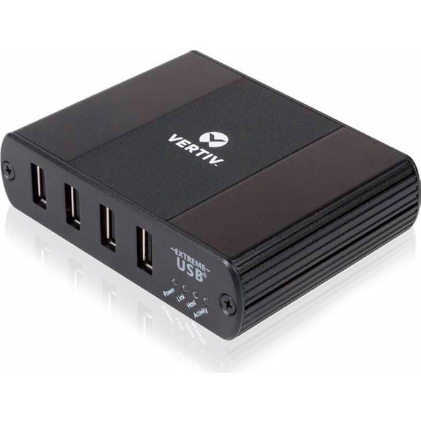 VERTIV USB 2.0 over Gigabit Ethernet LAN - 1 x Network (RJ-45) - 1 x USB - 328.08 ft Extended Range - Metal