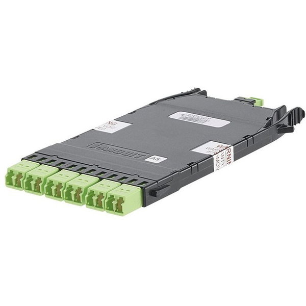 Panduit QuickNet Network Patch Panel - 12 Port(s) - 12 x Duplex - Green