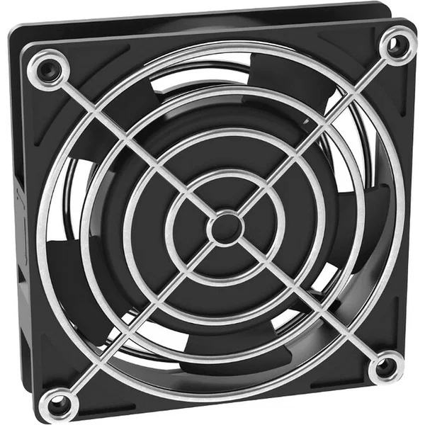 PanZone Cooling Fan - 1 Pack - 1 x Fan(s) - 61 CFM Maximum Airflow - Black - Steel - 1 - Enclosure