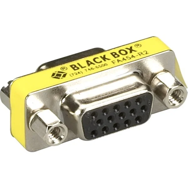 Black Box HD15 Gender Changer - 1 x 15-pin HD-15 VGA Female - 1 x 15-pin HD-15 VGA Female