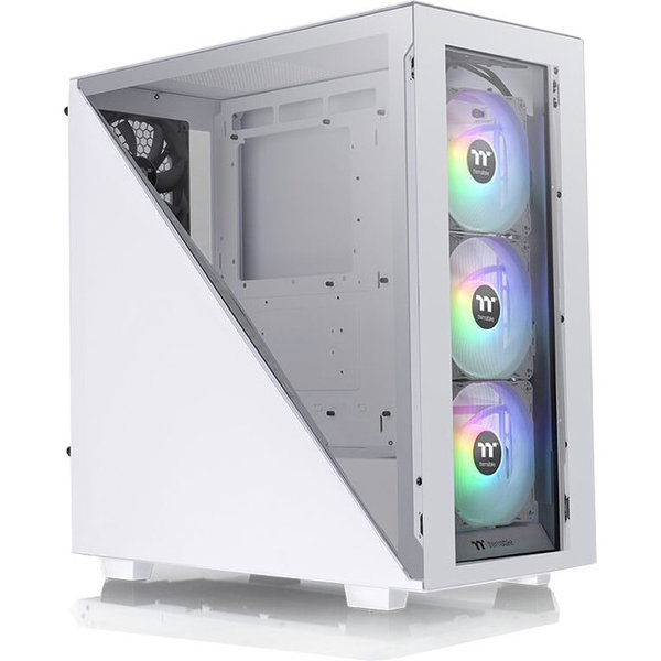 Thermaltake Divider 300 TG Snow ARGB Mid Tower Chassis - Mid-tower - White, Snow - SPCC, Tempered Glass - 7 x Bay - 0 - Mini ITX, Micro ATX, ATX Motherboard Supported - 7 x Fan(s) Supported - 2 x Internal 3.5" Bay - 5 x Internal 2.5" Bay - 7x Slot(s) - 3 