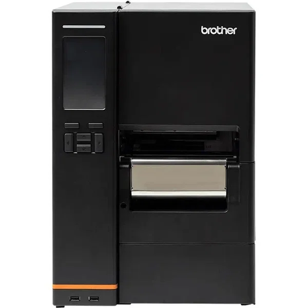 Brother TJ-4422TN Industrial Direct Thermal/Thermal Transfer Printer - Monochrome - Label Print - USB - Serial - Display Screen - Rewinder - 83.33 ft Print Length x 4.09" Print Width - 14 in/s Mono - 203 dpi - 4.49" Label Width