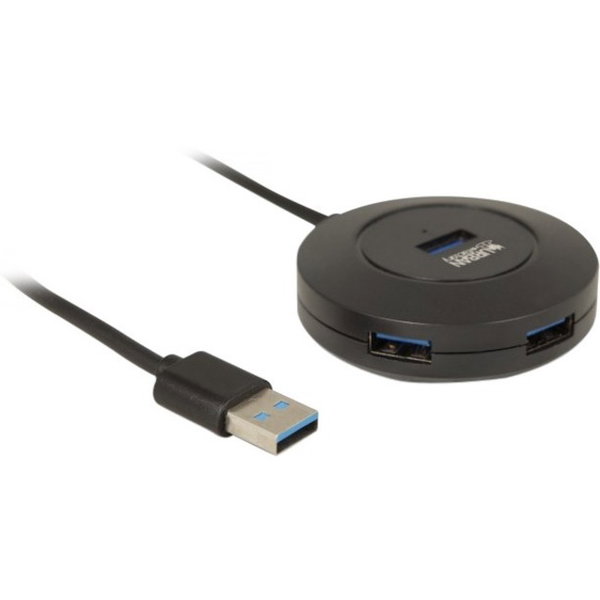 Urban Factory MINEE: 4 Ports USB Hub - USB - External - 4 USB Port(s) - 4 USB 2.0 Port(s)