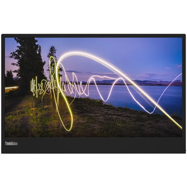Lenovo ThinkVision M15 16" Class Full HD LED Monitor - 16:9 - Raven Black - 15.6" Viewable - In-plane Switching (IPS) Technology - WLED Backlight - 1920 x 1080 - 16.7 Million Colors - 250 Nit - 6 ms - 60 Hz Refresh Rate - USB Type-C - VESA Mount Compatibl