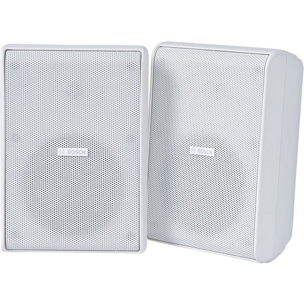 Bosch 2-way Indoor/Outdoor Wall Mountable, Cabinet Mount Speaker - 75 W RMS - White - 300 W (PMPO) - 5.24" - 0.79" - 55 Hz to 20 kHz - 8 Ohm