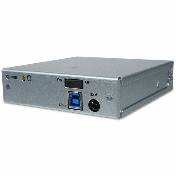 CRU MoveDock Drive Enclosure SATA/300 - USB 3.0 Type B Host Interface - 1 x HDD Supported - 1 x SSD Supported - 6 TB Total SSD Capacity Supported - 1 x Total Bay - 1 x 2.5"/3.5" Bay - 3 Gbit/s Data Transfer Rate - Metal