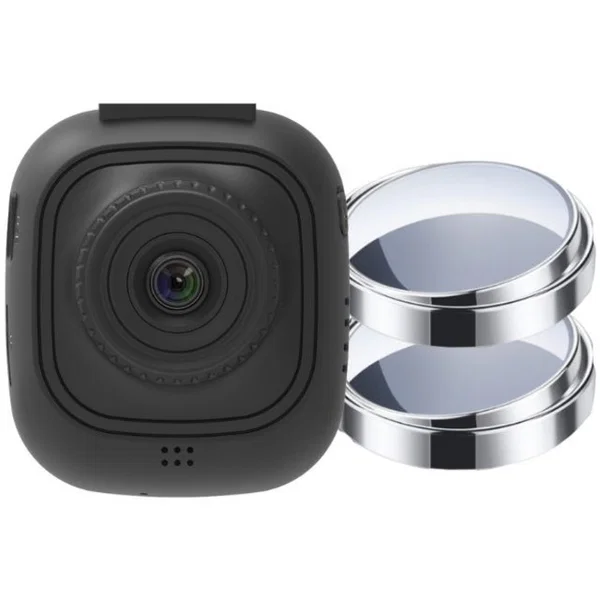 myGEKOgear by Adesso Orbit 132 Full HD 1080p Wi-Fi Dash Cam with Blind Spot Mirrors and 8GB MicroSD Card - 1.5" Screen - Dashboard - Wireless - 1920 x 1080 Video - CMOS - Black