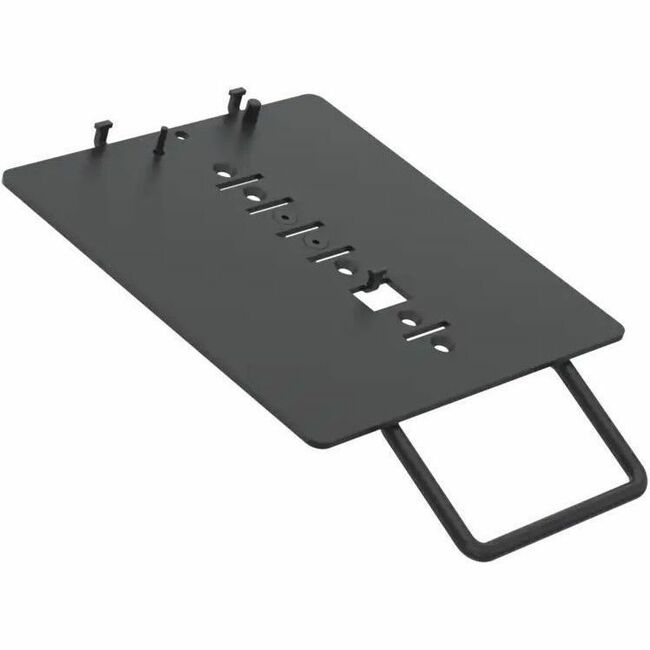 SpacePole MultiGrip Mounting Plate for Payment Terminal - Black - Metal, Steel - 1 / Box