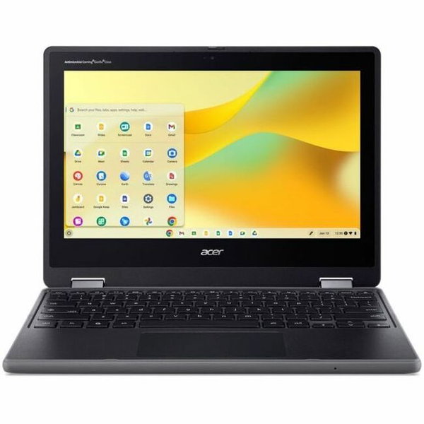 Acer Chromebook Spin 511 R757TN R757TN-C6CU 11.6" Touchscreen Convertible 2 in 1 Chromebook - HD - Intel N-Series N150 - 8 GB - 64 GB Flash Memory - English (US) Keyboard - Black - Intel Chip - 1366 x 768 - ChromeOS - Intel - Front Camera/Webcam - IEEE 80
