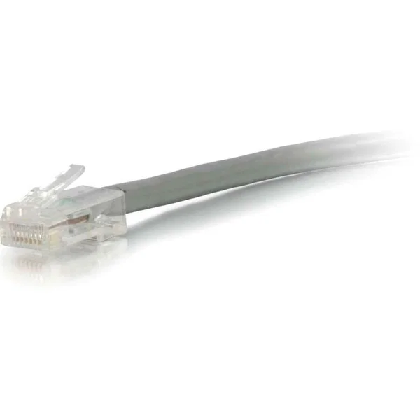 C2G-75ft Cat5e Non-Booted Unshielded (UTP) Network Patch Cable - Gray - Category 5e for Network Device - RJ-45 Male - RJ-45 Male - 75ft - Gray
