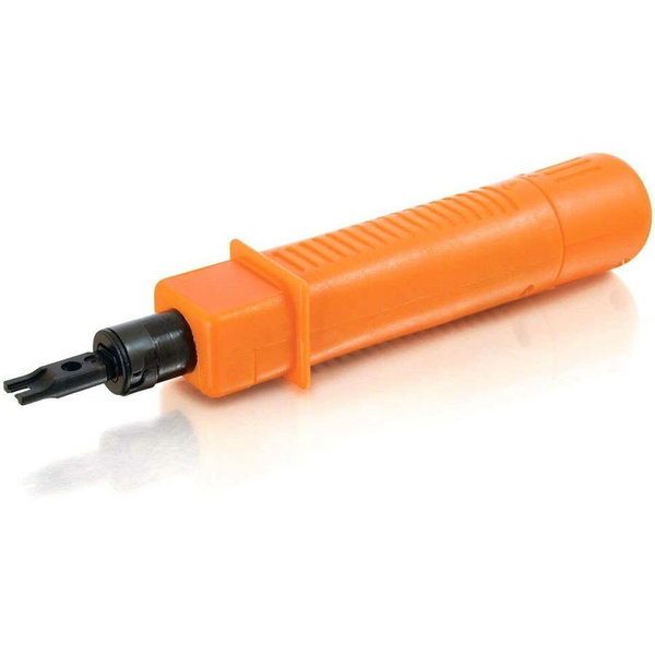 C2G 110 Impact Punchdown Tool - Orange, Black - Alloy Steel - 0.36 lb - TAA Compliant