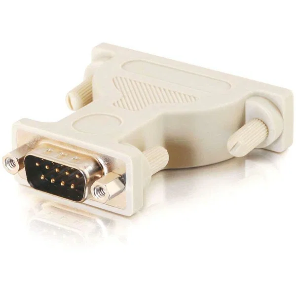 C2G DB9 Male to DB25 Male Serial Adapter - 1 x 9-pin DB-9 Serial Male - 1 x 25-pin DB-25 Serial Male - Beige - 1 Each