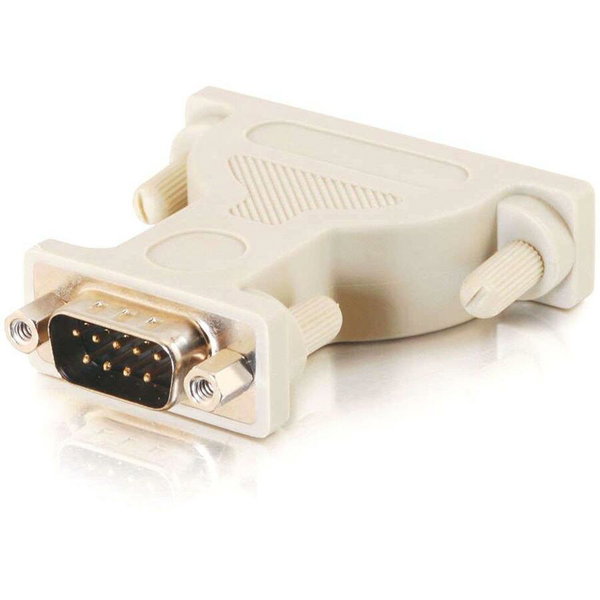 C2G DB9 Male to DB25 Female Serial Adapter - 1 x 9-pin DB-9 Serial Male - 1 x 25-pin DB-25 Serial Female - Beige - 1 Each