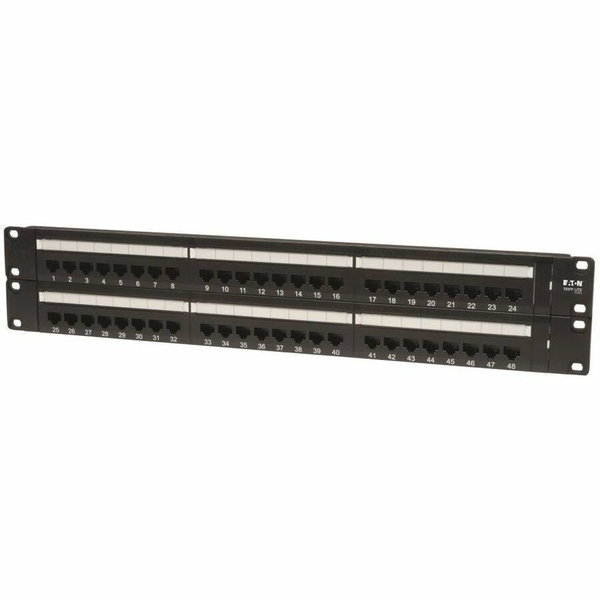 Tripp Lite by Eaton 48-Port 2U Rack-Mount Cat5e 110 Patch Panel 568B RJ45 Ethernet TAA - 568B, RJ45 Ethernet"