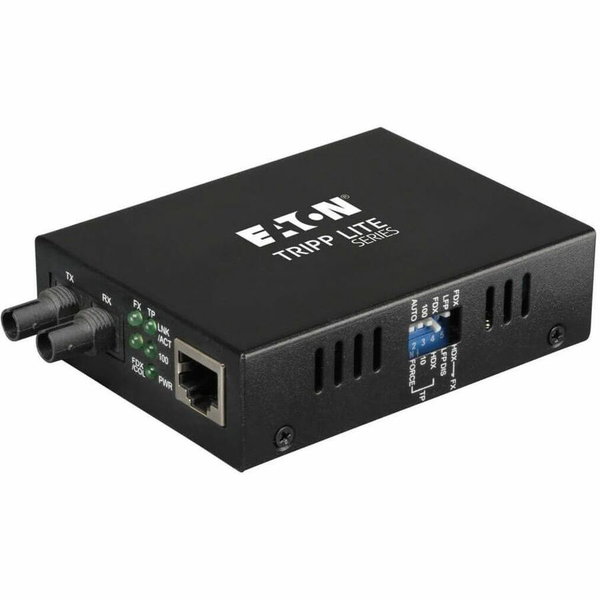 Tripp Lite by Eaton Multimode Fiber to Ethernet Media Converter 10/100BaseT to 100BaseFX-ST 2km 1310nm - 1 x RJ-45 , 1 x ST Duplex - 10/100Base-TX, 100Base-FX