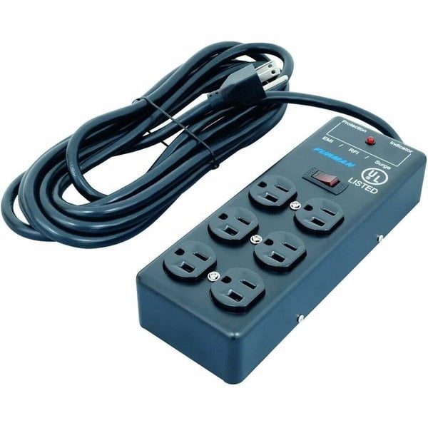 Furman Pro Plugs SS-6B 6-Outlet Power Conditioner Block with Surge Protection & EMI/RFI Filtration - Receptacles: 6