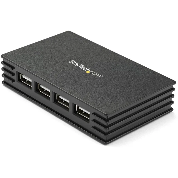 StarTech 4 Port USB 2.0 Hub, Hub, 4 ports, Hi-Speed USB, TAA - Turn a single USB 2.0 port into 4 external USB 2.0 ports - usb 2.0 hub - 4 port usb hub - desktop usb hub - powered usb hub - external usb hub