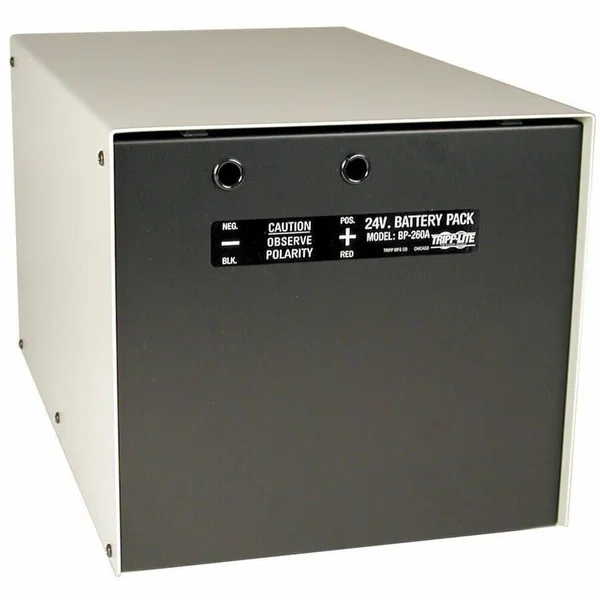 Eaton Tripp Lite Series External 12/24V Tower Battery Pack Enclosure for PowerVerter APS Inverter/Chargers (BP-260) - 2 x Battery Support - Metal
