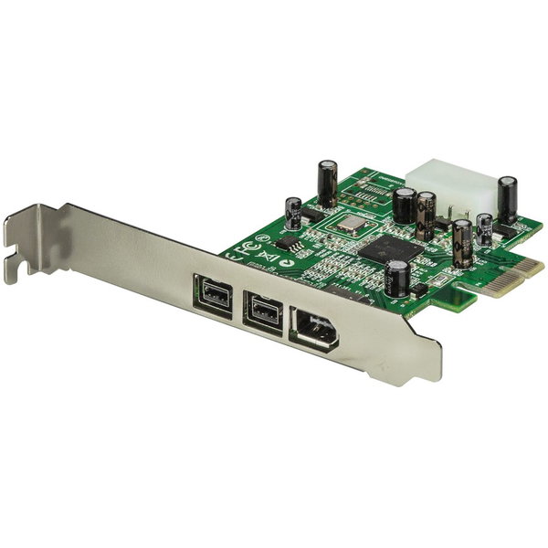 StarTech 3 Port 2b 1a 1394 PCI Express FireWire Card, TAA - Add 2 native FireWire 800 ports to your computer through a PCI Express expansion slot - pci express firewire card - pci express 1394a - pcie firewire card - pcie 1394 - 4 port firewire 400 card