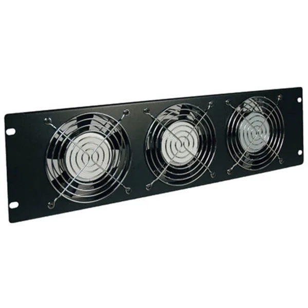Tripp Lite by Eaton SmartRack 3U Fan Panel - 3 208-240V high-performance fans; 315 CFM; C14 inlet - 3 Fan - 230 V AC - 3U - 210 CFM - Black