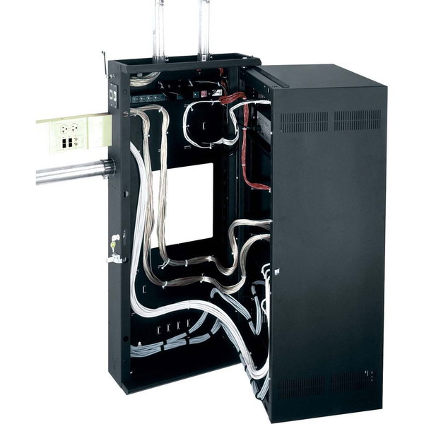 Middle Atlantic Products Data Wall Rack with Plexi Door - 16U
