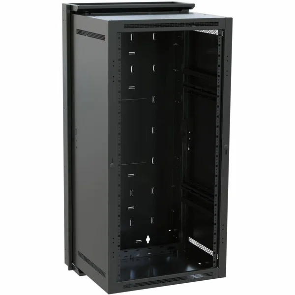 Middle Atlantic DWR 21RU Pivoting Wall Mounted Rack - 22in Depth Wall Mounted Cabinet - For PDU - 21U Rack Height x 36" Rack Width - Wall Mountable Enclosed Cabinet - Black - Steel - 250 lb Maximum Weight Capacity