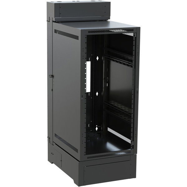 Middle Atlantic SR Series Rack, SR-24-28 - For UPS - 24U Rack Height x 19" Rack Width x 26" Rack Depth - Floor Standing, Wall Mountable - Black Powder Coat - Steel - 500 lb Maximum Weight Capacity