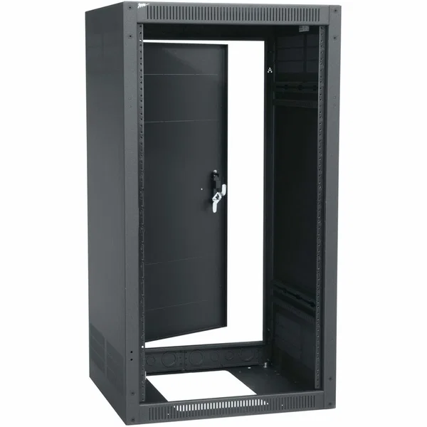 Middle Atlantic ERK 27RU AV Floor Standing Rack - 20in Depth Floor Standing Cabinet - 27U Rack Height x 19" Rack Width x 18.47" Rack Depth Enclosed Cabinet - Black - Steel - 2500 lb Maximum Weight Capacity - TAA Compliant