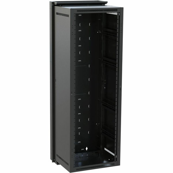 Middle Atlantic DWR 35RU Pivoting Wall Mount Rack - 17in Depth Wall Mount Cabinet - TAA Compliant - 35U Rack Height x 19" Rack Width x 15" Rack Depth - Wall Mountable Enclosed Cabinet - Black - Steel, Plexiglas - 300 lb Maximum Weight Capacity - TAA Compl