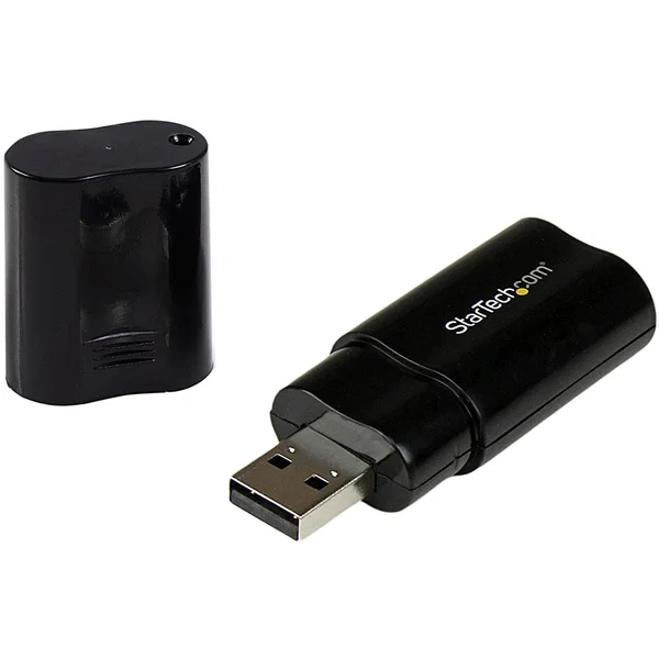 StarTech Audio USB Adapter, TAA - Add headphone and MIC audio connectors through USB - usb sound card - usb external sound card - laptop sound card -usb stereo adapter