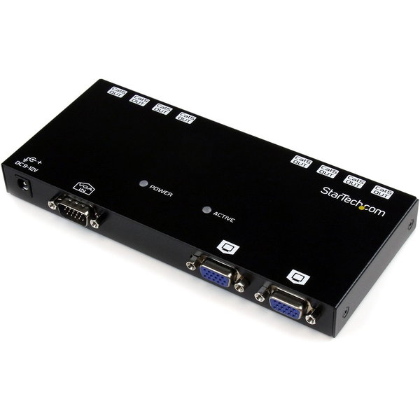StarTech 8-Port VGA Video Extender over CAT5, TAA - Extend and distribute a VGA signal to up to 8 displays over Cat5 cable