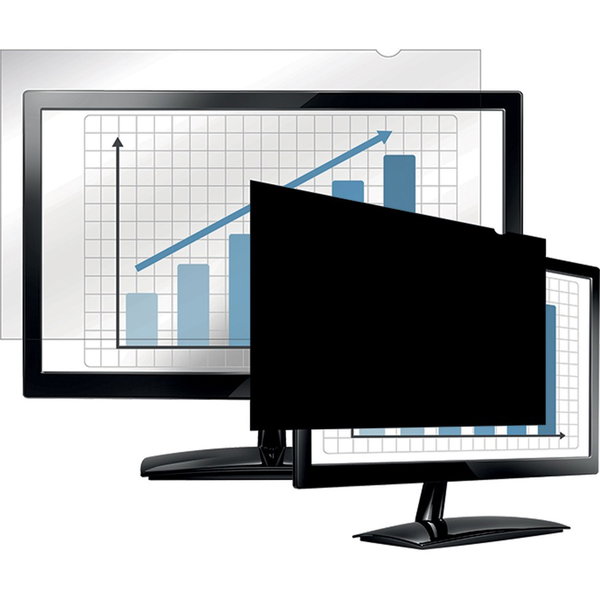 Fellowes PrivaScreen™ Blackout Privacy Filter - 24.0" Wide - For 24" Widescreen LCD Notebook, Monitor - 16:10 - Dust-free, Scratch Resistant, Fingerprint Resistant - Anti-glare - 1 - TAA Compliant
