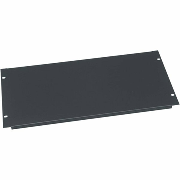 Middle Atlantic 5RU Blank Rack Panel - Steel and Flanged Blanking Panel - Flat Black Powder Coat - Black