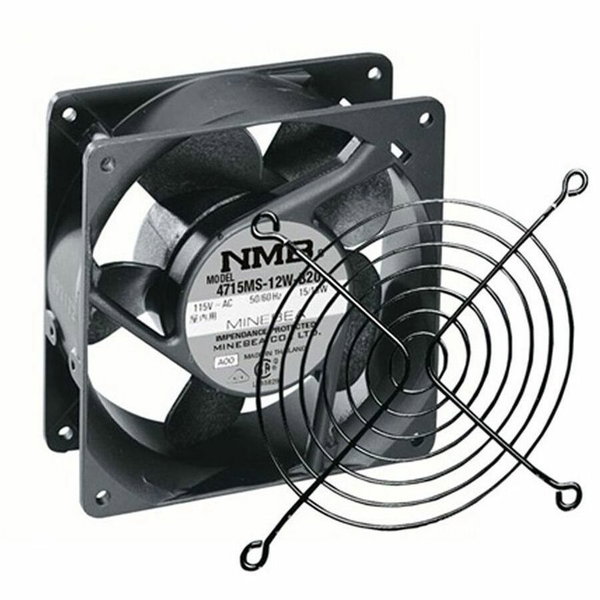 Middle Atlantic Rackmount Fan Kit - 4.5in - 115V, 50 CFM at 30dBA - 4.50" Maximum Fan Diameter - 374 gal/min Maximum Airflow - Ball Bearing - Black - Case