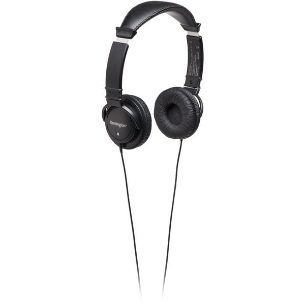 Kensington Classic 3.5mm Headphone with 9ft cord - Stereo - Mini-phone (3.5mm) - Wired - 32 Ohm - 20 Hz to 20 kHz - Gold Plated Connector - Over-the-head - Binaural - Circumaural - 9 ft Cable