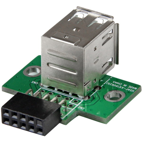StarTech 2 Port USB Motherboard Header Adapter - USB A to USB 10 Pin Header F/F - Connect two internal USB devices directly to the motherboard header connection