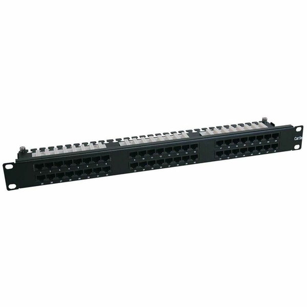 Tripp Lite by Eaton 48-Port 1U Rack-Mount Cat6/Cat5 High Density 110 Patch Panel 568B RJ45 Ethernet TAA - 568B, RJ45 Ethernet"