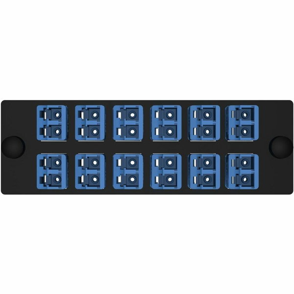Panduit Optico FAP, OS2, 12 LC Duplex, Blue - 12 x LC - 12 Port(s) - 12 x RJ-11 - 12 x Duplex - Optical Fiber - Blue, Black
