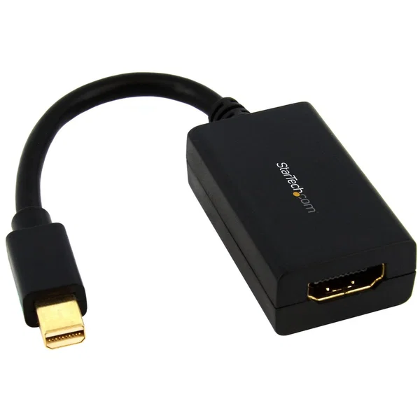 StarTech Mini DisplayPort to HDMI Adapter, Mini DP to HDMI Video Converter for Monitor/Display, 1080p, Passive mDP 1.2 to HDMI Adapter - Passive Mini DisplayPort to HDMI adapter dongle - 1920x1200/1080p 60Hz/7.1 Audio/HDCP 1.4/DPCP - mDP 1.2 to HDMI 1.4 v