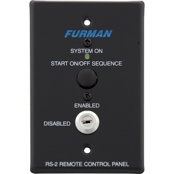 Furman Momentary Contact Remote Control Panel RS-2 - For Power Equipment - BatteryBlack