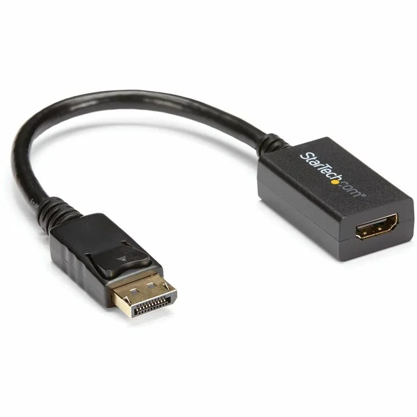 StarTech DisplayPort to HDMI Adapter, 1080p DP to HDMI Video Converter, DP to HDMI Monitor/TV Dongle, Passive, Latching DP Connector - Passive DisplayPort to HDMI adapter - 1080p/7.1 Audio/HDCP 1.4/DP 1.2 - Connects DP source to an HDMI display/monitor/pr