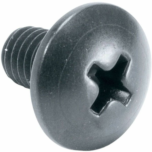 Middle Atlantic 10-32 Rack Screws - Truss-Head - 0.38in Length - 500 Count - Rack Screw - 0.38" - Truss, Round - Philips - Black - 1 Pack