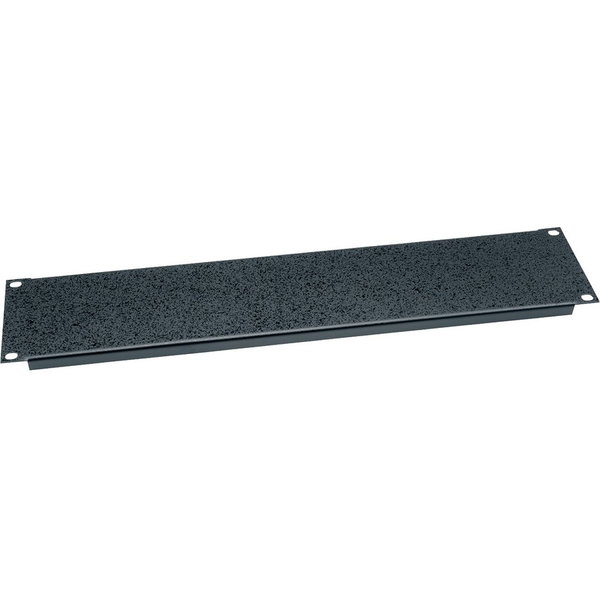 Middle Atlantic 2RU Blank Rack Panel - Textured & Flanged - Steel - Black - 2U Rack Height - 3.5" Height - 19" Width