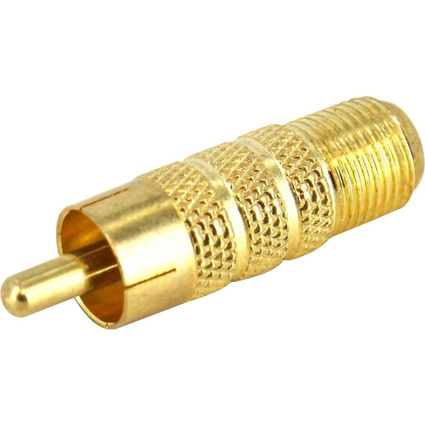 StarTech RCA to F Type Coaxial Adapter M/F - Convert an RG6 Coax cable into a RCA cable