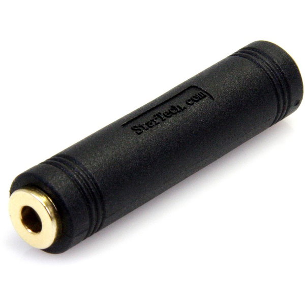 StarTech 3.5 mm to 3.5 mm Audio Coupler - Female to Female - Join Two Stereo Audio Cables Together to Make a Longer Cable