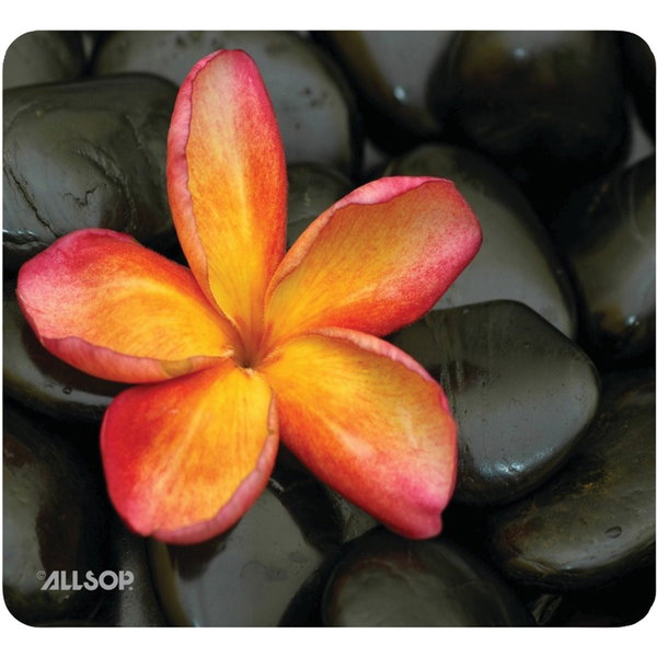 Allsop NatureSmart Image Mousepad - Floral - (30185) - Floral - 0.08" Height x 8.50" Width - Natural Rubber, Latex - Anti-skid