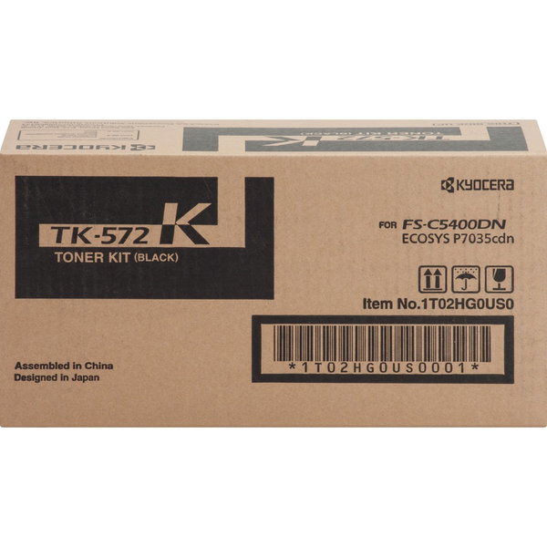 Kyocera TK572K Original Toner Cartridge - Laser - 16000 Pages - Black - 1 Each