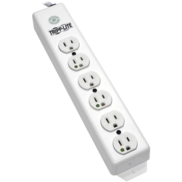 Tripp Lite by Eaton Safe-IT Medical-Grade Power Strip UL 1363 6x Hospital-Grade Outlets Antimicrobial 6 ft. Cord - NEMA 5-15P - 6 NEMA 5-15R Hospital Grade - 6ft